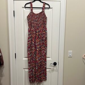 Floral Sleeveless Jumpsuit